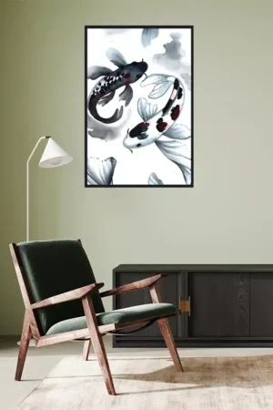 Koi-Fisch-Illustration Interior