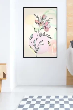 Abstrakte Blumenkunst Interior