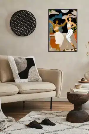 Abstrakte Frauenfiguren Interior