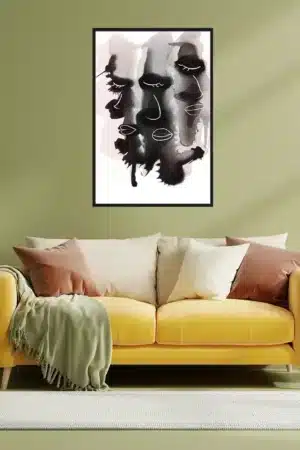 Abstrakte Gesichter Interior