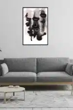 Abstrakte Gesichter Interior
