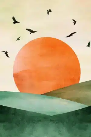 Abstrakte Naturillustration