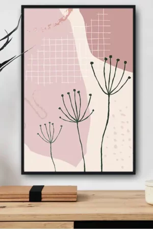 Abstrakte Pflanzenillustration Interior