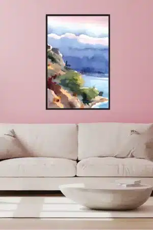 Abstraktes Küstengemälde Interior