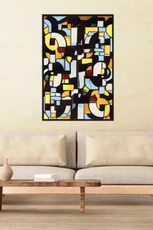 Abstraktes Wandbild Interior