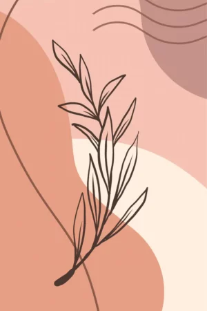 Florale Linienkunst