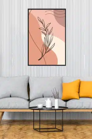 Florale Linienkunst Interior