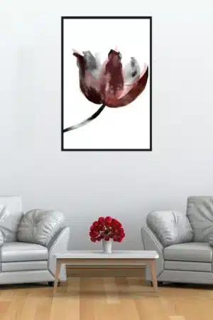 Florale Wandkunst Interior