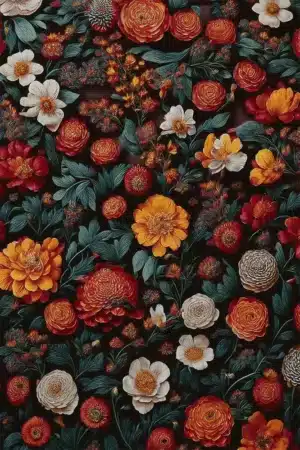Florales Wandbild
