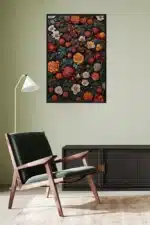 Florales Wandbild Interior