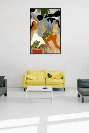 Lebendige Wandkunst Interior