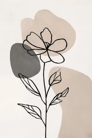 Line Art Blume