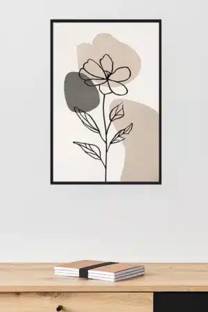 Line Art Blume Interior
