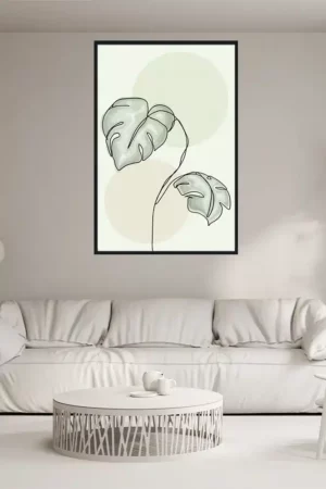 Natürliche Linienkunst Interior