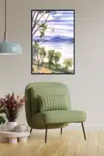 Seelandschaft in Aquarell Interior