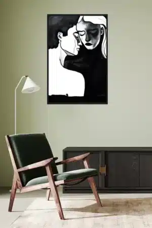 Tränen und Liebe in abstrakter Kunst Interior