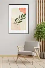 Wandbild mit Blättern Interior