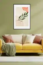 Wandbild mit Blättern Interior