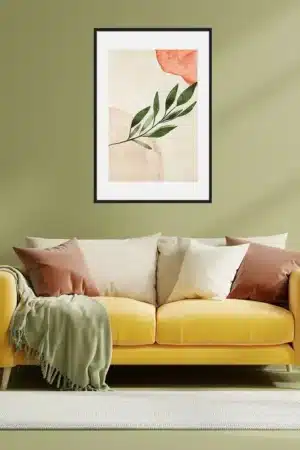 Wandbild mit Blättern Interior