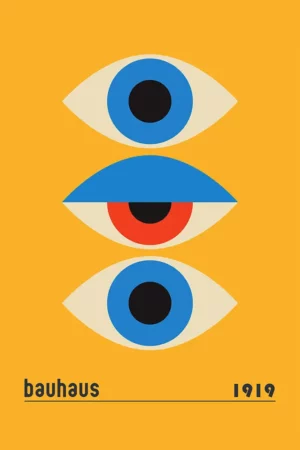 Bauhaus Augen Poster