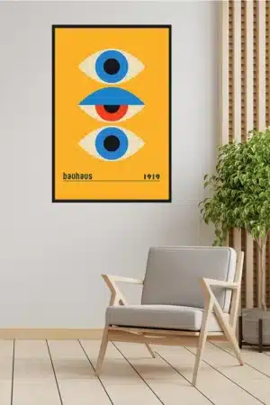 Bauhaus Augen Poster Interior