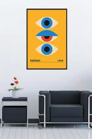 Bauhaus Augen Poster Interior