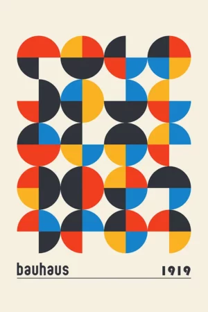 Bauhaus Kreise Poster