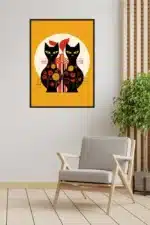 Katzen Illustration Interior