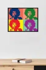 Jimi Hendrix Pop-Art Poster Interior